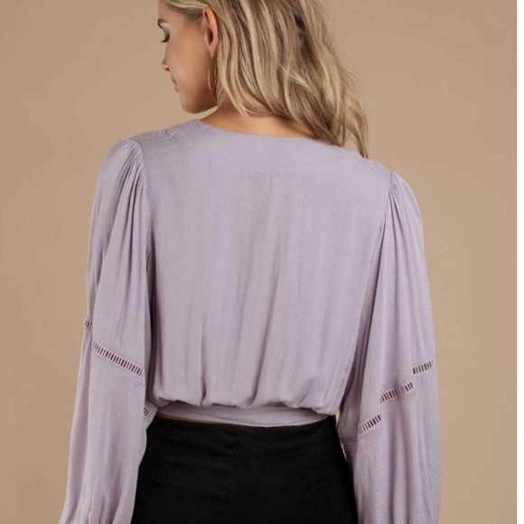 Free People shirt size xs, used, good condition, purple. Worn 3-5 times. - Picture 2 of 3